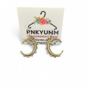 Gold shark earrings sharkweek summer